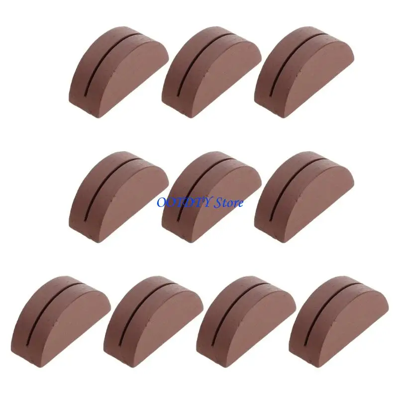 367A 10Pcs Semicircle Wooden Postcard Stands Table Number Display Holder Note Memo Clip Stand For Greeting Cards Photos And Note
