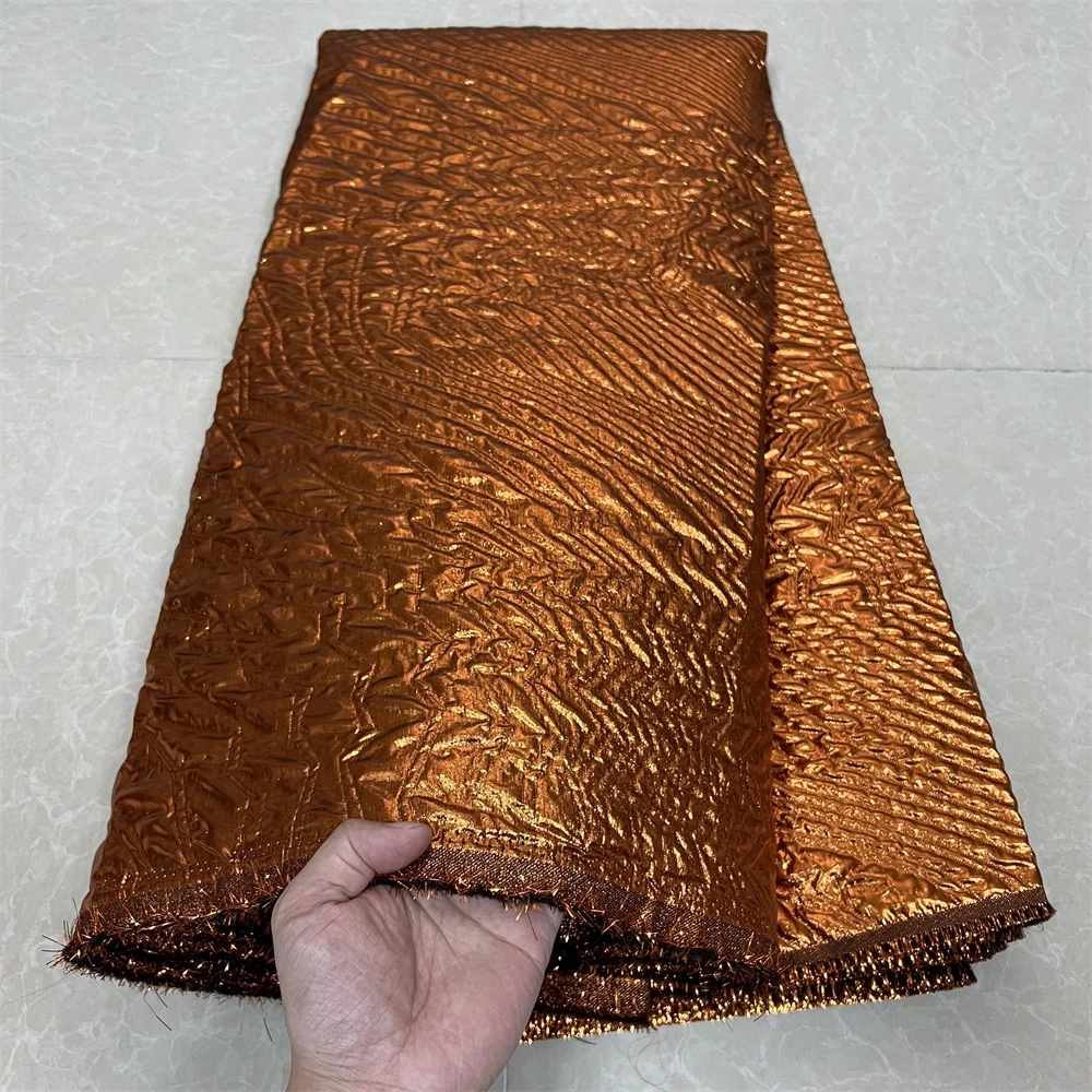 

Нигерийская африканская жаккардовая кружевная ткань для женщин, вышивка, вечерние платья, тюль, ткани по метрам, высокое качество, мода, 5 ярдов