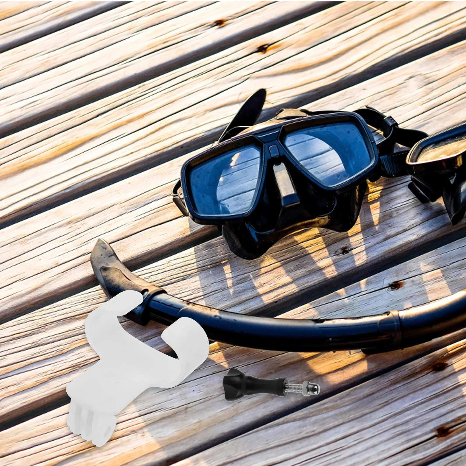 1 セットカメラホルダー耐久性のある水中カメラマウントプラスチックステンレス鋼ラックダイビングアクセサリー