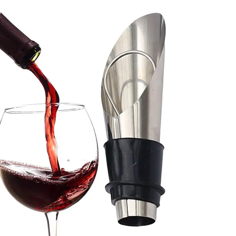 2 Pcs Wine Aerator Pourer, 2-In-1 Portable Aerating Spout For Wine Decanter, Wine Accessories For Party,Simple To Use