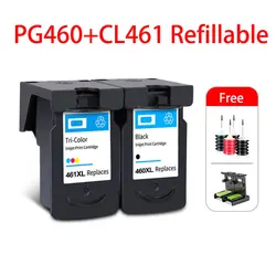 Compatible Refillable Ink Cartridge For Canon  460 461 PG460 CL461 PIXMA TS5340 TS7440 Printer