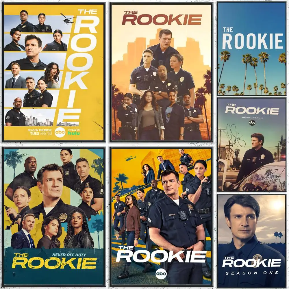 TV Series The Rookie Poster Self-Adhesive Waterproof Wall Stickers Coffee Bar Home Wall Decor