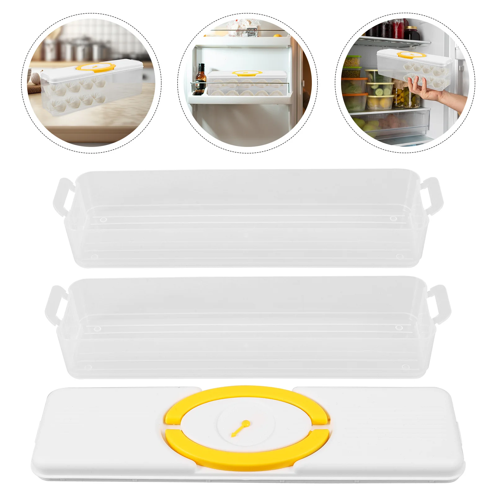 

Refrigerator Storage Box Food Organizer Fridge Side Door Container Multi-Use Food Storage Case Fresh Fruit Vegetable Holder