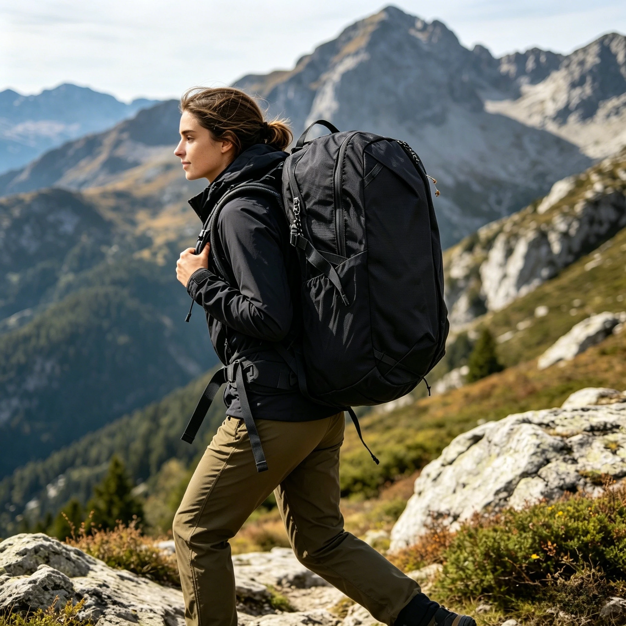 26L Double Shoulder Bag, Computer Bag, Storage, Durable, Outdoor Waterproof, Lightweight Outdoor Sports