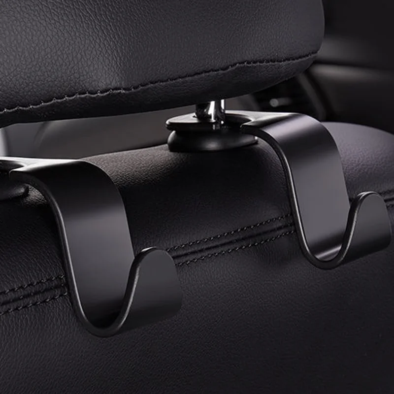 Universal Car Headrest Hooks Hanger For Bags Seat Back Organizer Holder Clips Auto Fastener Hooks Storage Interior Accessories