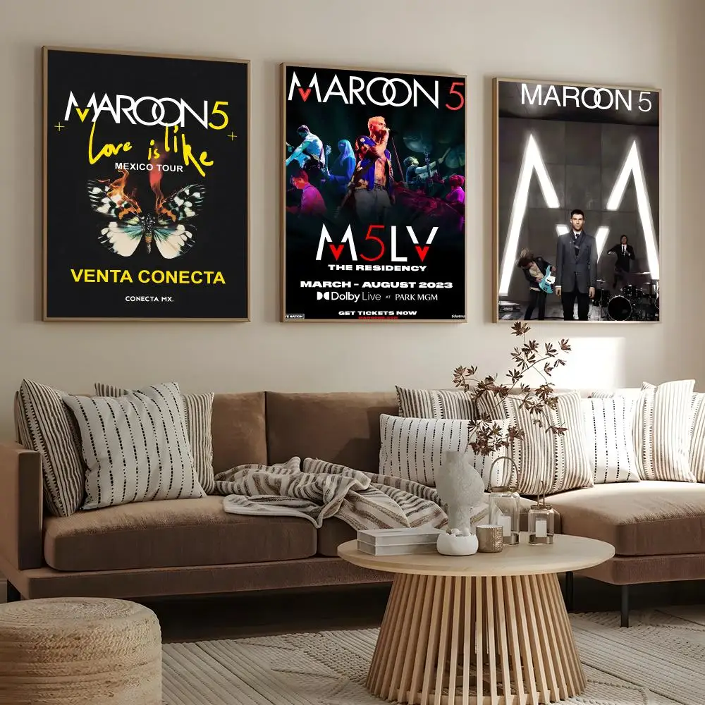 Band Maroon 5 Poster Print Wall Art Pictures Canvas Painting Living Room Bedroom Home Decor