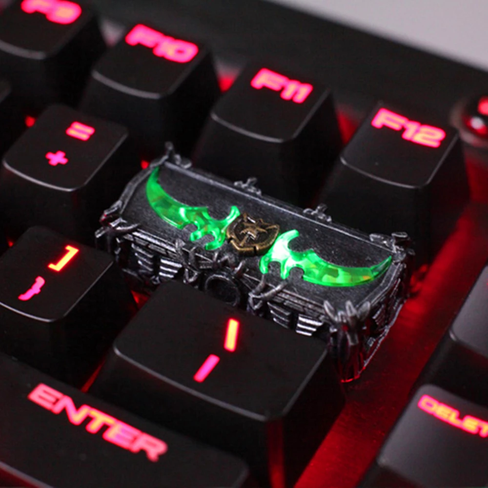 

Key Cap Mechanical Keyboards Keycap Personality Design,Warglaive of Azzinoth 3D Resin Keycaps for R4 Height Cherry MX axis