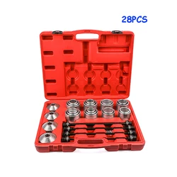 28Pcs Press and Pull Sleeve Kit Bearings Bushes Seals Removal Tool Hand-held Removal Tool Car Repair Tool