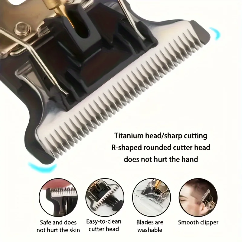 Cortadora de pelo recargable por USB, Afeitadora eléctrica profesional para Barbero, afeitadora de barba, regalos para hombres, regalo para el Día del Padre