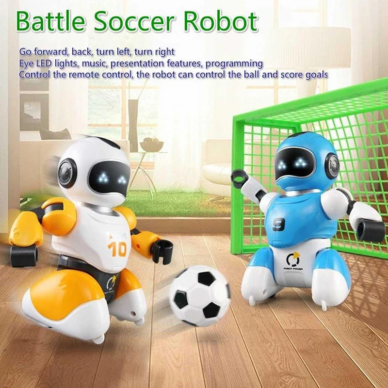 

RC Soccer Robot Smart Football Battle Remote Control Robots With Music Parent-Child Electric Educational Toys for Kids Gifts