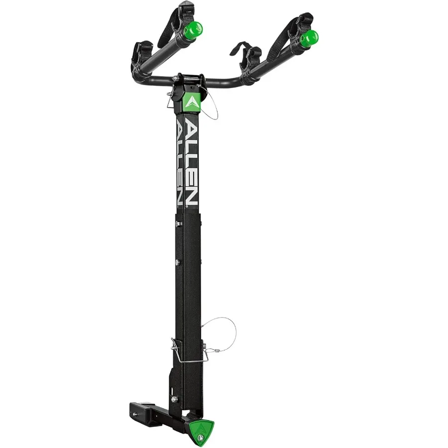 Sports Deluxe Locking Quick Release 2Bike Carrier for 2 in. and 1 1 4 in. Hitch Black Secure and Convenient Bike Transport Solu