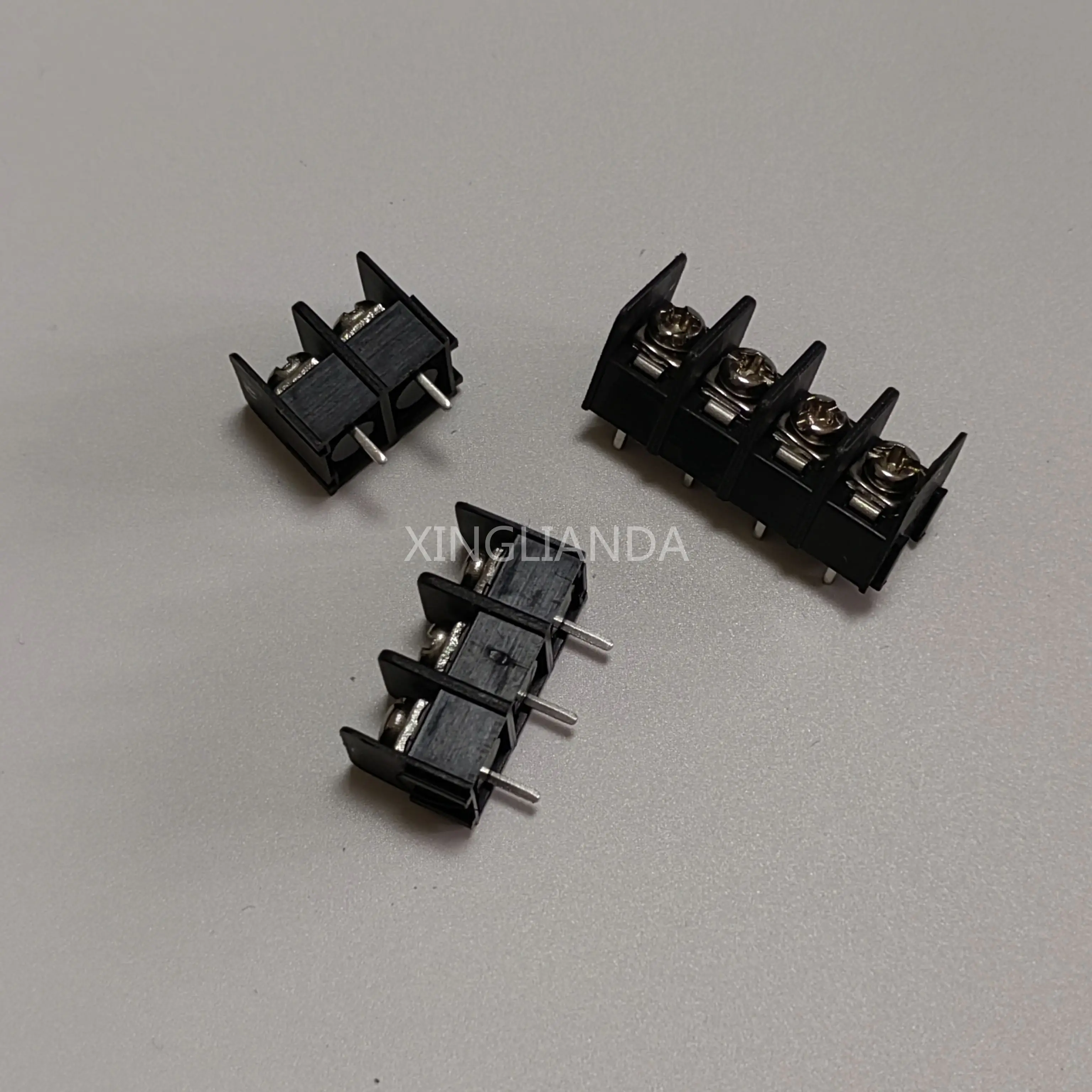 20PCS 7.62MM PITCH BARRIER TERMINAL BLOCKS CONNECTOR 2/3/4/5/6/7-30PIN KF7620 STRAIGHT PIN BLACK Environmental Protection