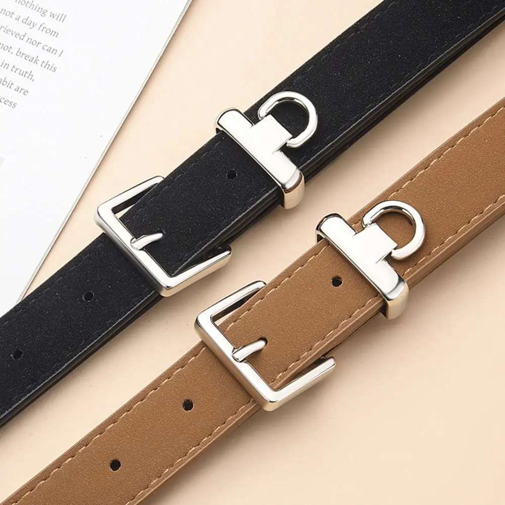 العصرية دبوس مشبك حزام جلد الغزال تصميم فاخر غير رسمي متجمد حزام الخصر حزام الرجعية للنساء