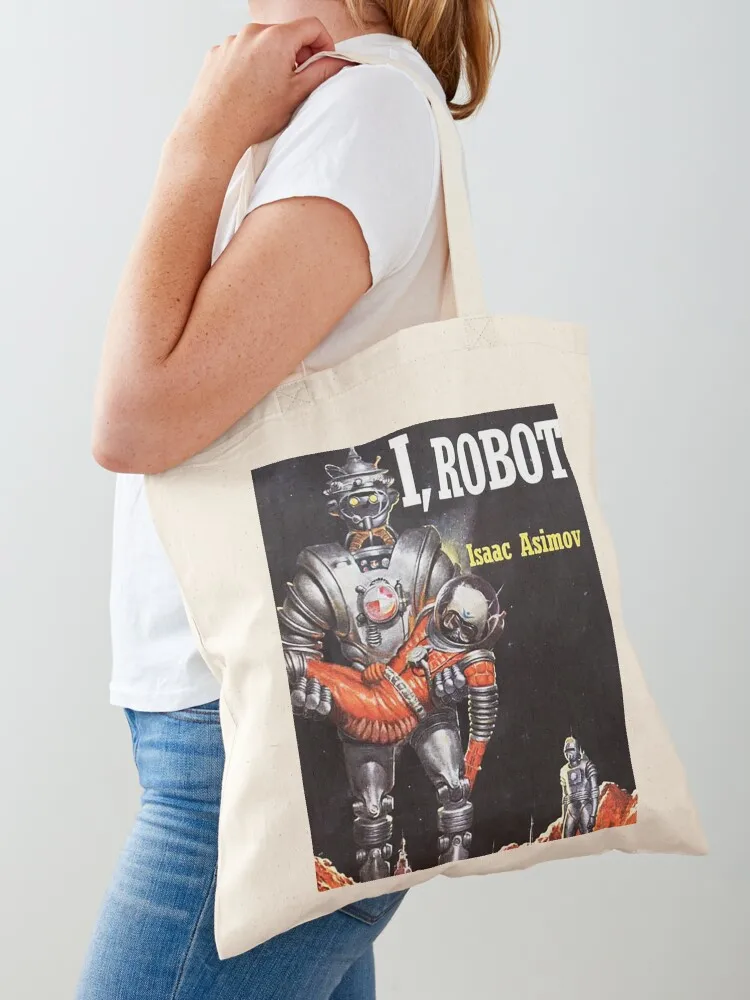 

I, ROBOT Tote Bag canvas tote shoping bag Handbags women custom fabric bag