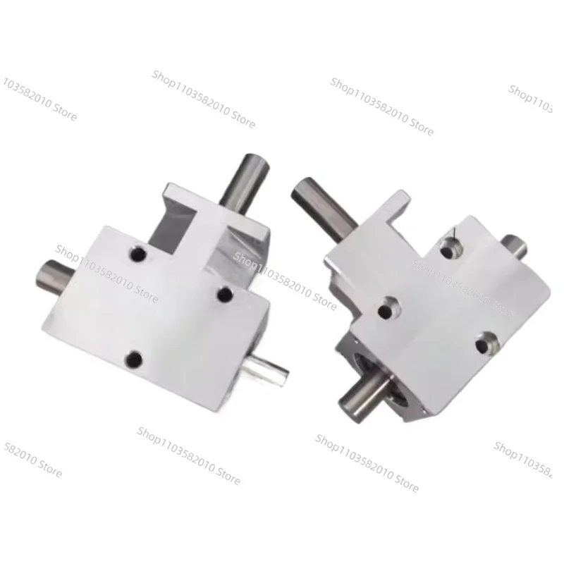 1:1 Right Angle Gearbox with 12mm Shaft, Precision Aluminum Shell Motor Gear Reducer