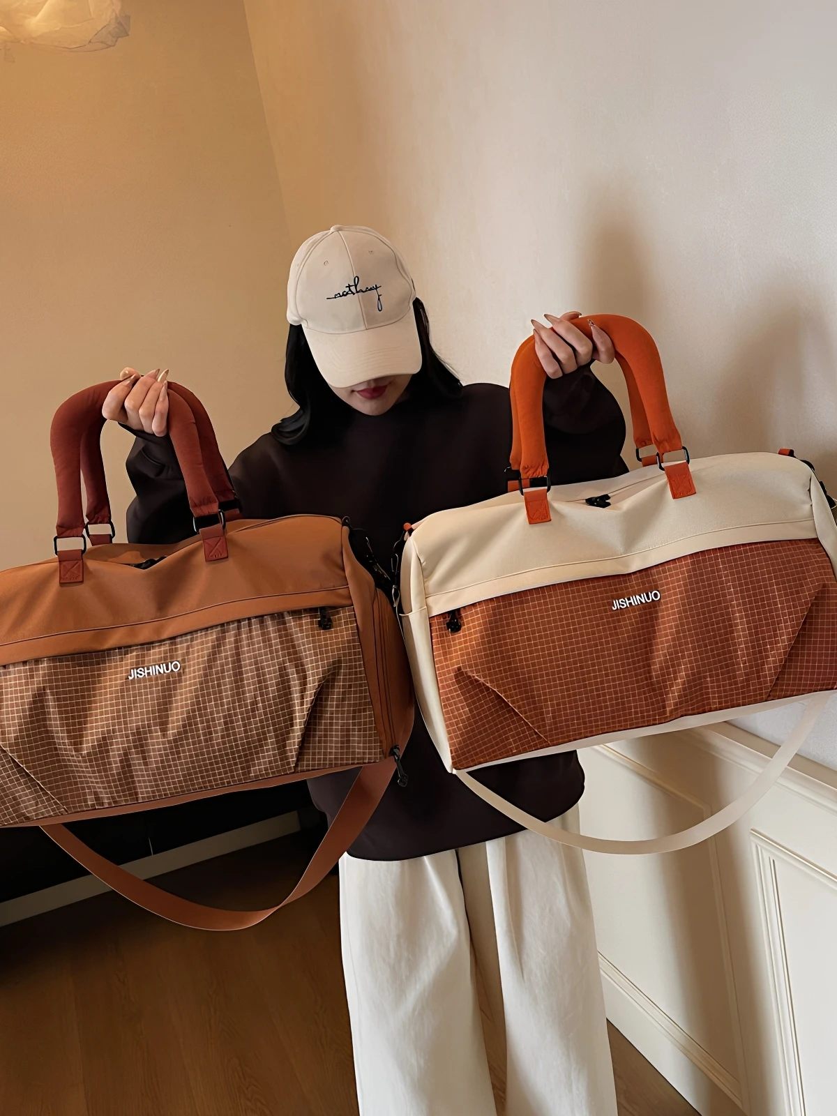 large-capacity-short-trip-handheld-travel-bag-for-men-lightweight-fashionable-maternity-storage-luggage-sports-fitness-bag