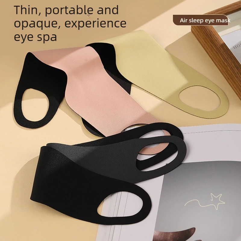 2 Pcs Earloop Sleeping Mask Lightweight Seamless Blackout Eye Shade Soft Breathable for Home Travel Rest Use