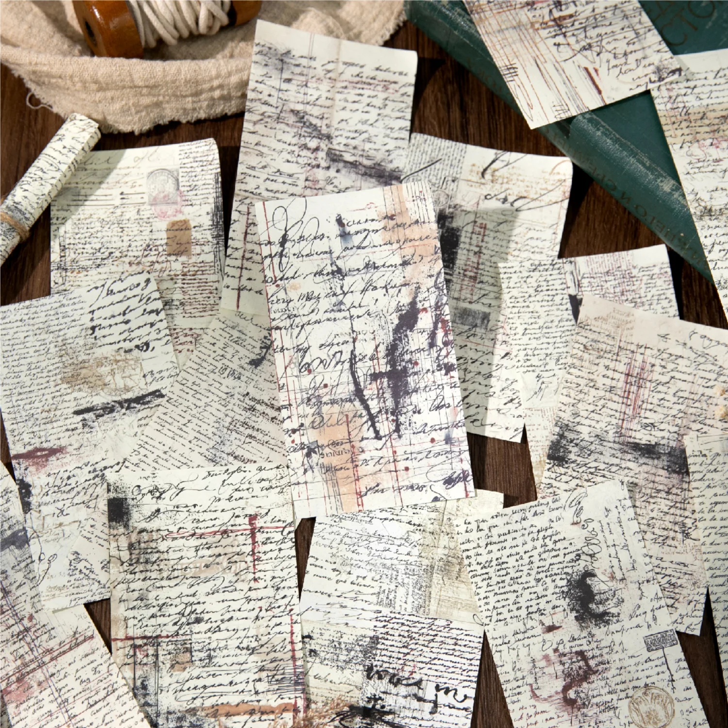 40 pz/lotto Taccuini Memo Materiale Carta Prologo Caotico Spazzatura Ufficiale Scrapbooking Retro Sfondo Decorazione di Carta