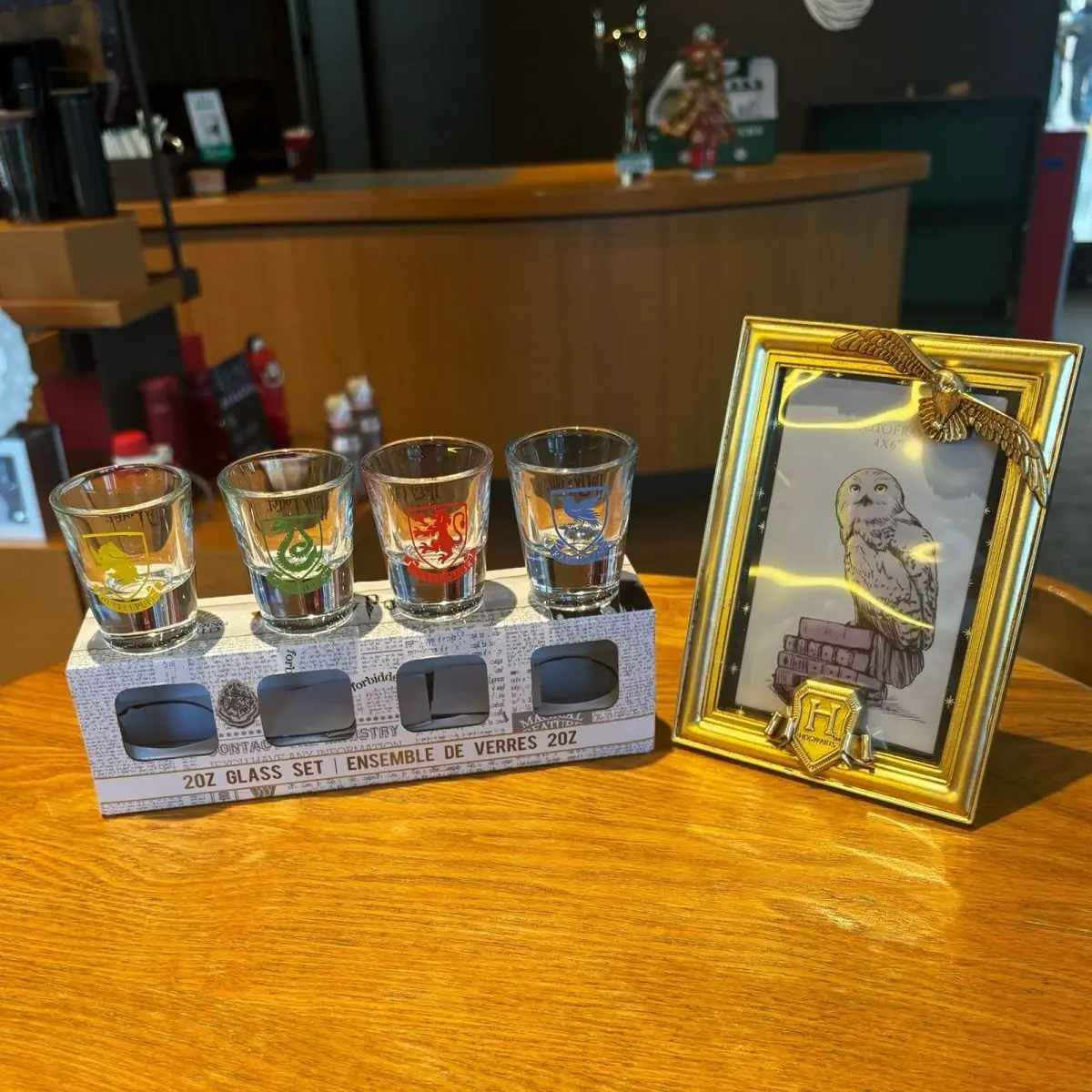 Mini Copa de Cerveza de Harry Potter, Copa de Baijiu, Copa de Vidrio de la Escuela de Magia y Hechicería de Hogwarts, Copa de Agua de las Reliquias de la Muerte
