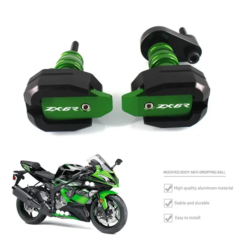 

Motorcycle Aluminum Left and Right Frame Slider Anti Crash Protector For KAWASAKI NINJA ZX-6R ZX6R ZX 6R 2005 2006 2007 2008