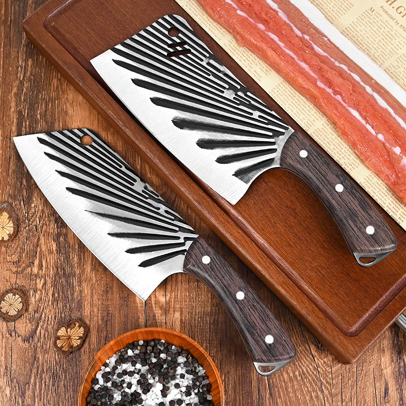 

Kitchen Butcher Knife Handmade Forged Stainless Steel Bone Chopping Knife Meat Vegetables Slicing Cleaver Chef Knife Tools