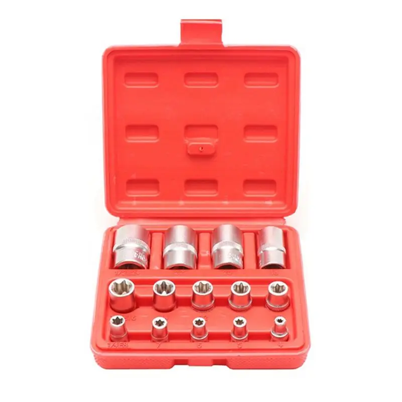 AEE8-14Pcs E-Type Sleeve Combination /6-Angle Sleeve/Blow Molding Box Set Tool/Special Maintenance Tool