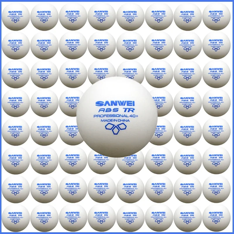 

SANWEI TR 3 Star 40+ Мячи для настольного тенниса со швом ABS Новый материал Мячи для пинг-понга для клубных тренировок Прочный и простой в сходе 50 шт.