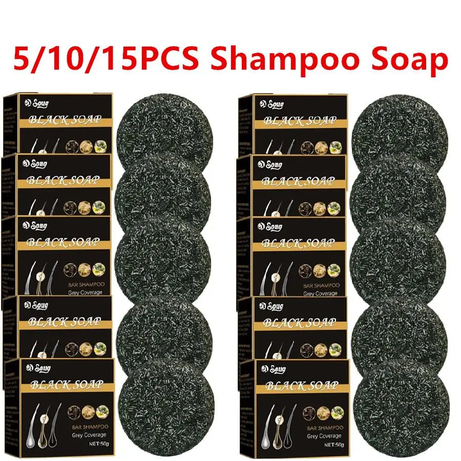 

5/10/15X Hair Shampoo Soap Polygonum Multiflorum Shampoo Soaps Cover Gray Hair Shampoo Soap To Dye Canas Black Shampoo Bar Soap