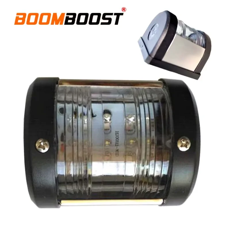 

‌ DC 12V Навигация для лодки Компактный морской фонарь безопасности Люцидные линзы Навигационная лампа ABS Пластик Свет для лодки ‌ Морской светодиодный фонарь 12 В