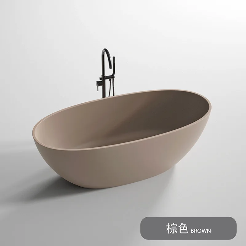

Artificial stone bathtub Household bath tub Homestay independent bath tank Massage artificial stone bathtub