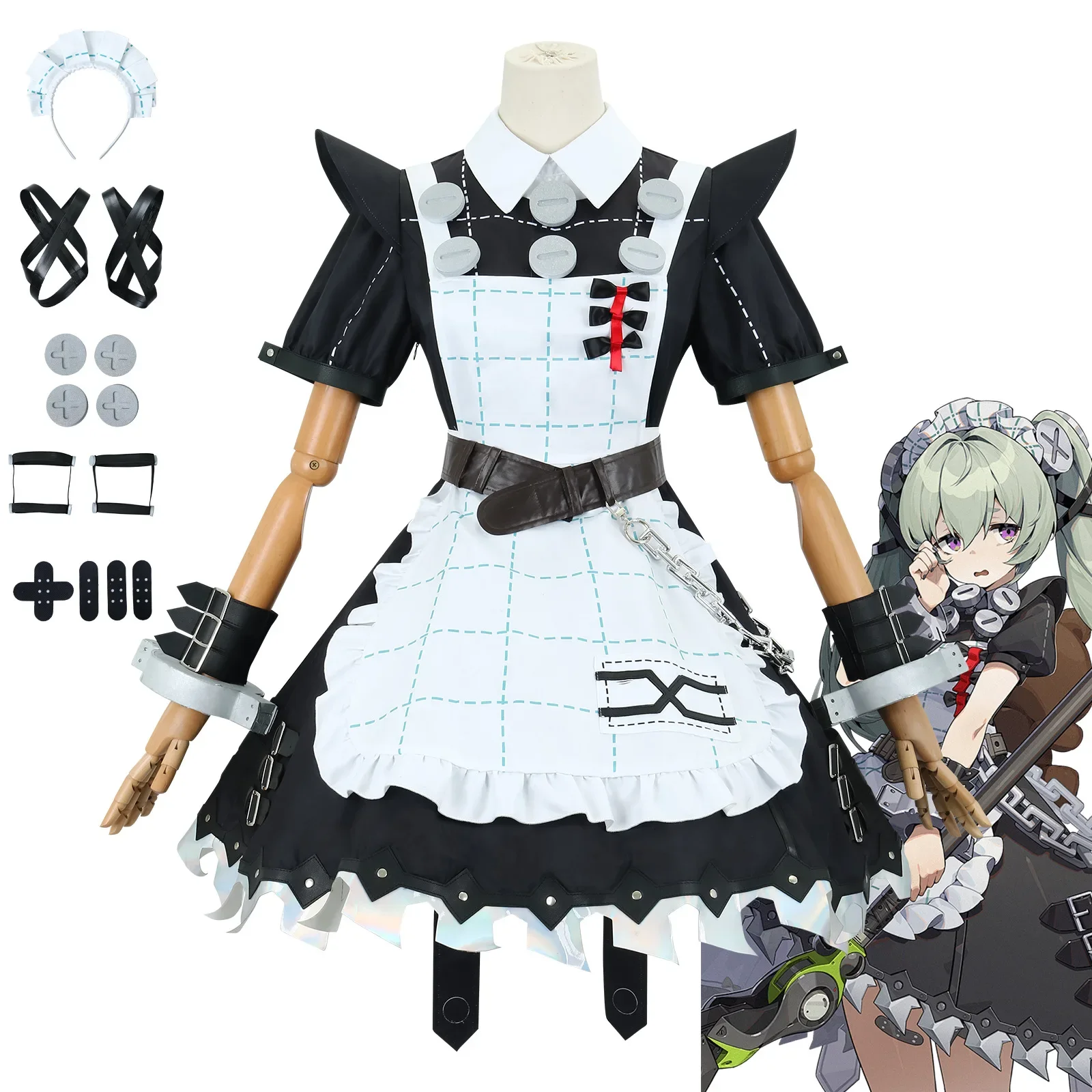 Zenless Zone Zero Corin Wickes Cosplay Costume Full Set Outfit Uniform Prop ZZZ Corin Wickes Cosplay Costume