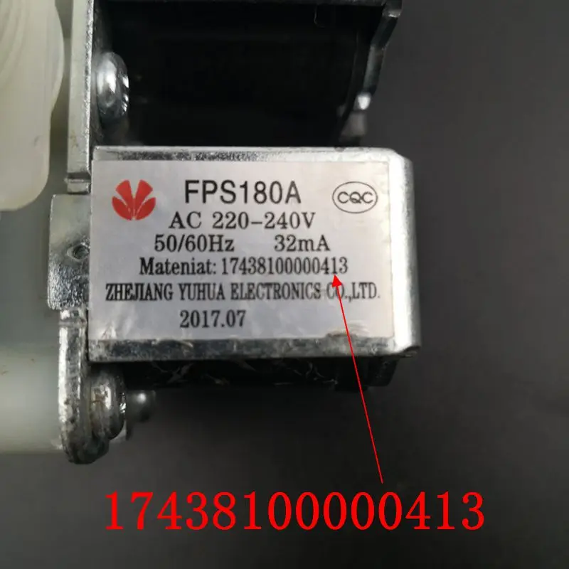 لميديا Cygnet طبل غسالة مدخل صمام الملف اللولبي صمام التبديل 17438100000413 AC220V أجزاء