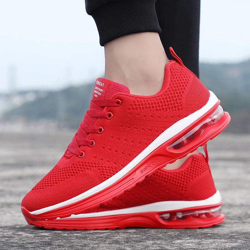 Men Women Sneakers Unisex Breathable Running Shoes Air Cushion Sport Trainers