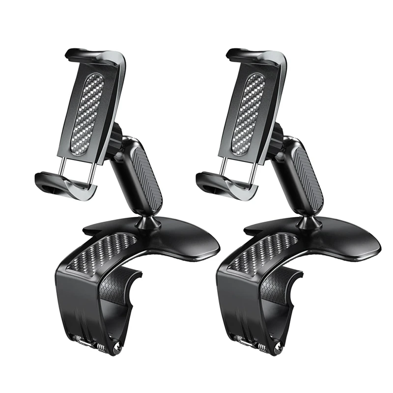 

2PCS Car Phone Clip Holder For Dashboard, Multifunctional Car Dashboard Phone Holder For Smartphones Car Dash Stand-A02Q