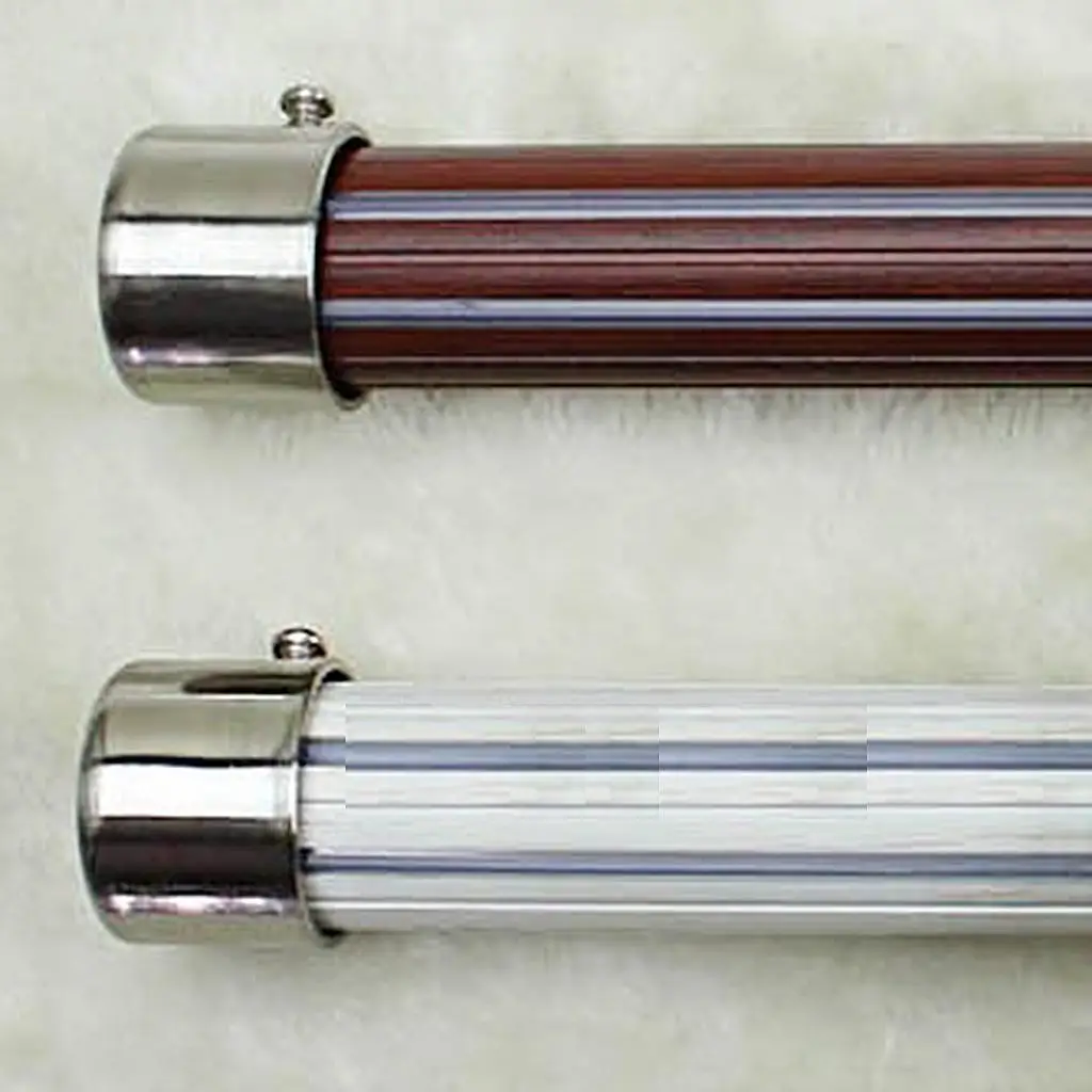 Pair Metal Curtain Rods Finials Caps for 28mm Curtain Rods Recess Wall Bracket Rail Support Window Curtain Accessories