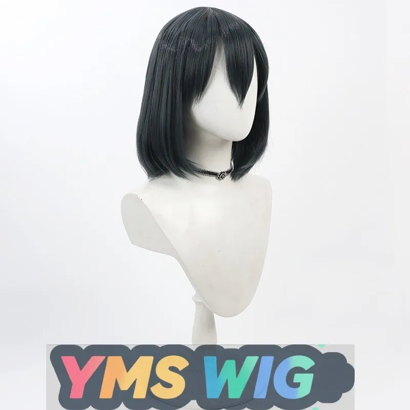 【YMS WIG】วิกผมคอสเพลย์ซากุไร ซาคุริโกะ รุ่นซีเนียร์ ทรงผมบ๊อบสีเขียวเข้มแบบหนังศีรษะของจริง