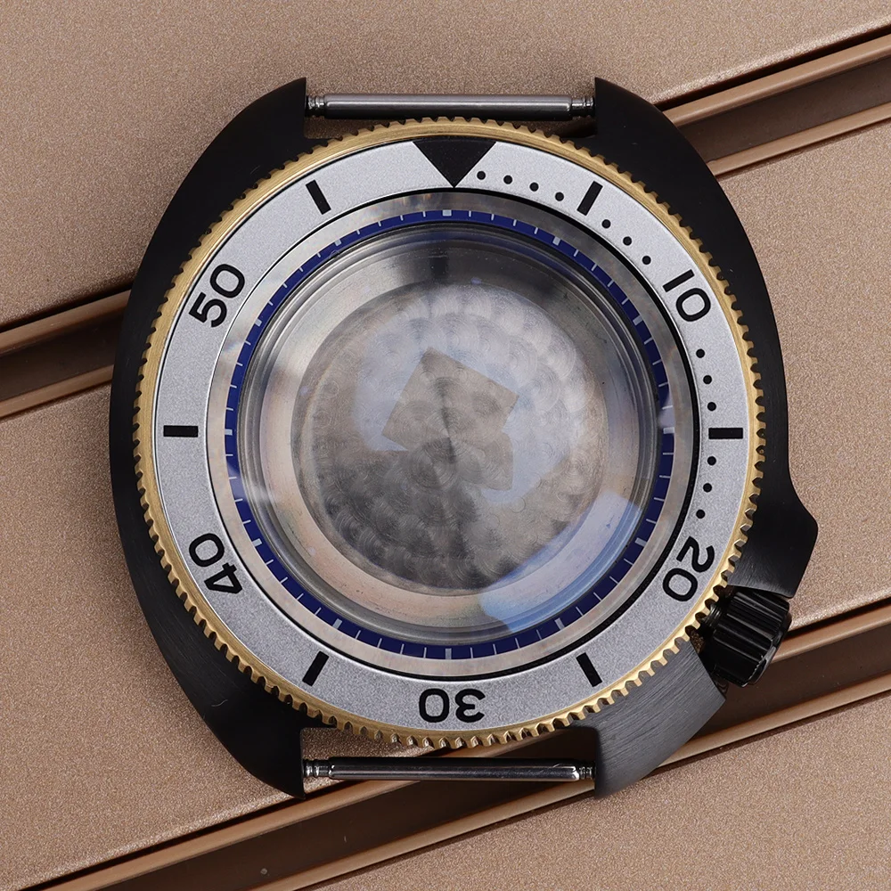 

44mm Watch Case Steel Dive SKX 6105 Sapphire For Turtle Seiko NH35 NH36 NH38 NH34 4R36 Movement 28.5mm Dial 100M Waterproof Part