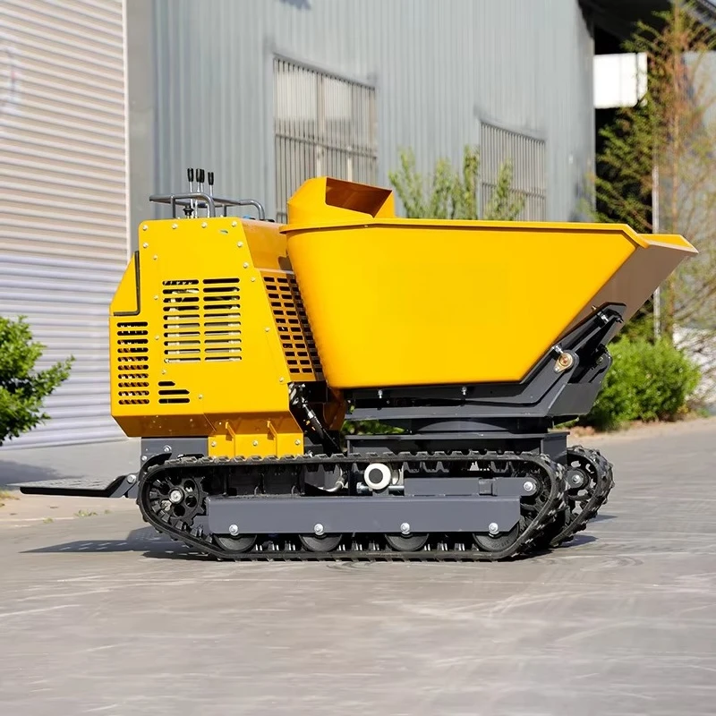 Mini Crawler Dumper EPA EURO 5 Certified Small Track Dump Truck For Farm Crop Construction Material Transport