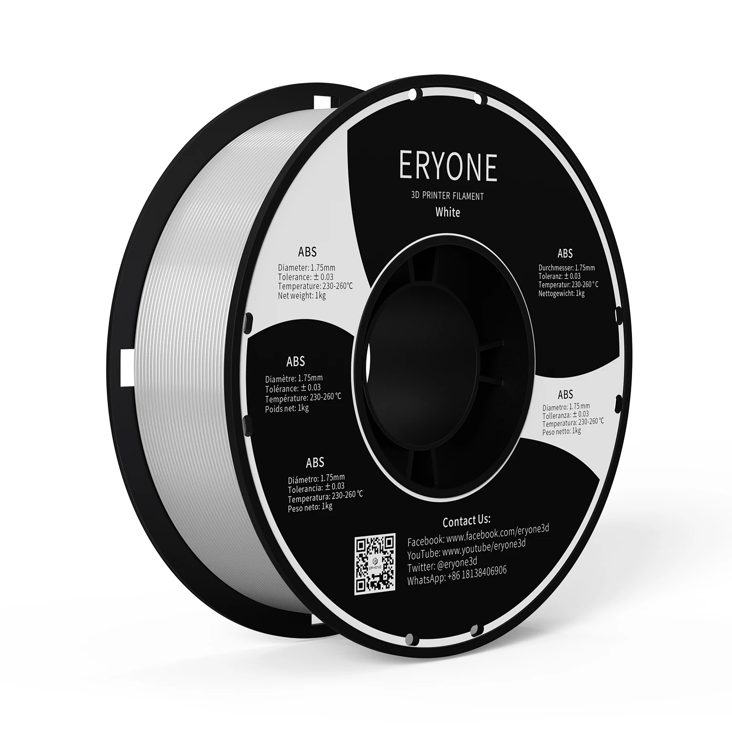 ERYONE Promotion ABS ASA PETG/PLA Carbon Fiber 1.75mm 3D Printing Filament 1KG For 3D FDM Printer Fast Shipping