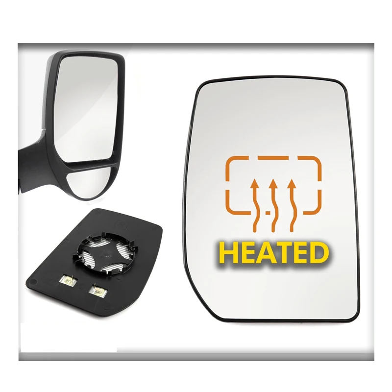 

WING MIRROR GLASS RIGHT DRIVER SIDE HEATED FOR FORD TRANSIT 4059964 (2000-2014)