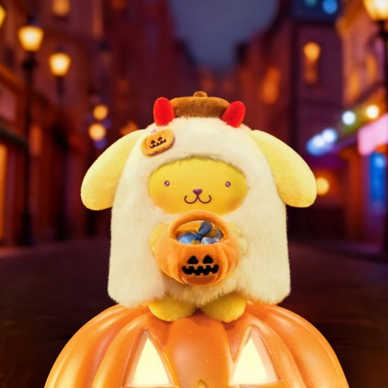 

New Sanrio Candy Carnival Night Series Blind Box Vinyl Plush Pendant Halloween Surprise Box Cute Figure Doll Mystery Box Gift