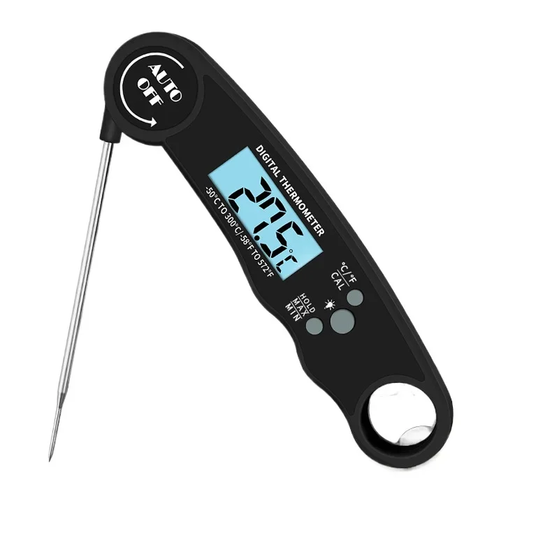 Instant Read Meat Thermometer Best Waterproof Ultra Fast Digital Food Water Milk Thermometer for Outdoor Cooking BBQ and Kitchen