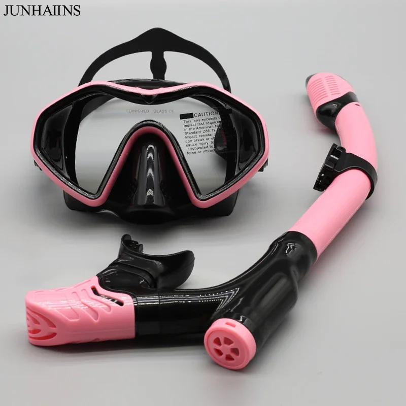 Adult Snorkeling Mask Set Diving Snork Anti-Fog Tempered Glass Diving Mask for Man Adult Goggles Leak-Proof Spearfishing accesso