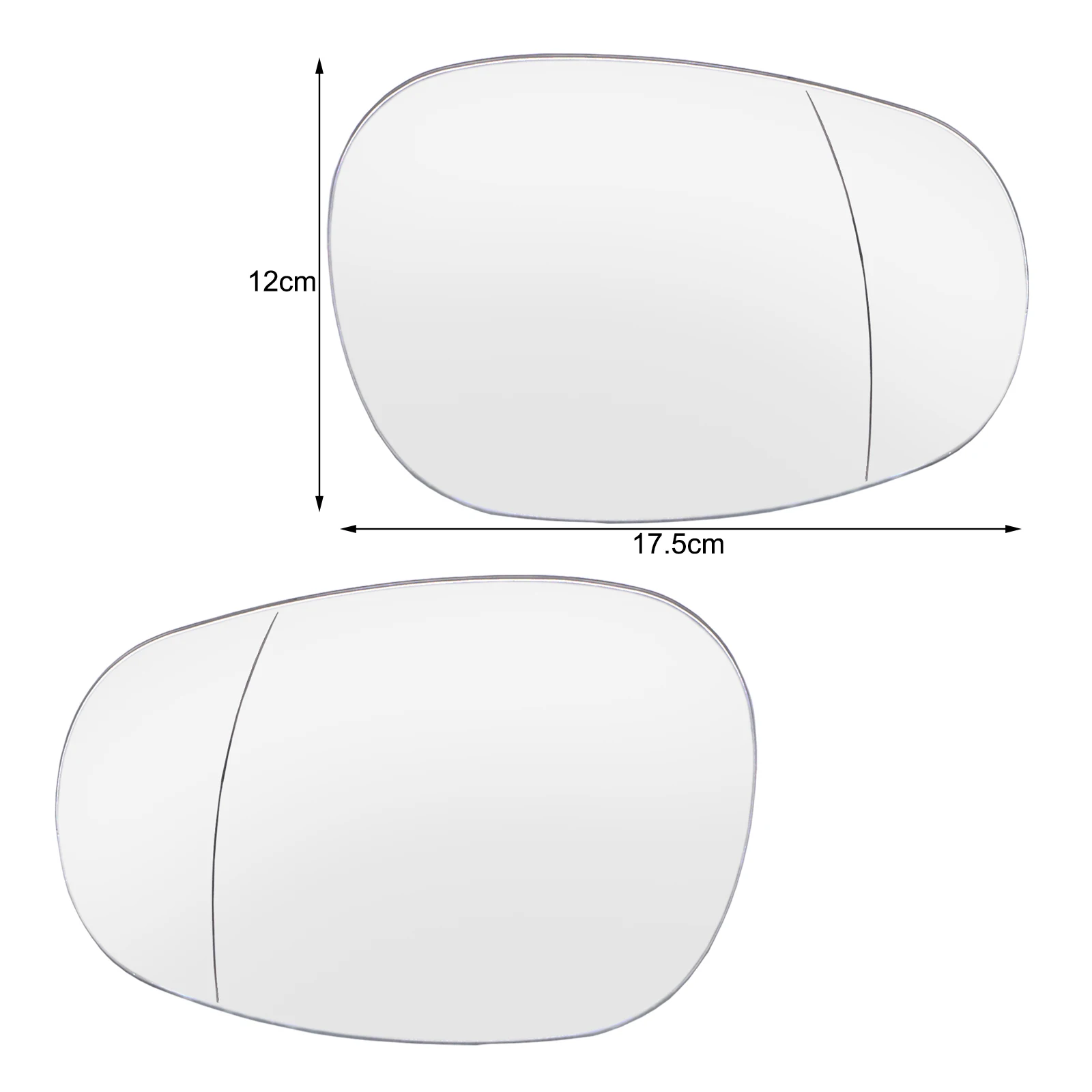 Rear View Side Rearview Mirror Glass Door Wing Mirror Stick On No Based Replacement Convex For BMW E90 E92 E93 M3 E80 E81 E87 view 2