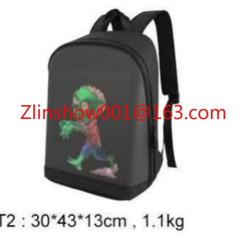 

LED high definition backpack display backpack USB powered
