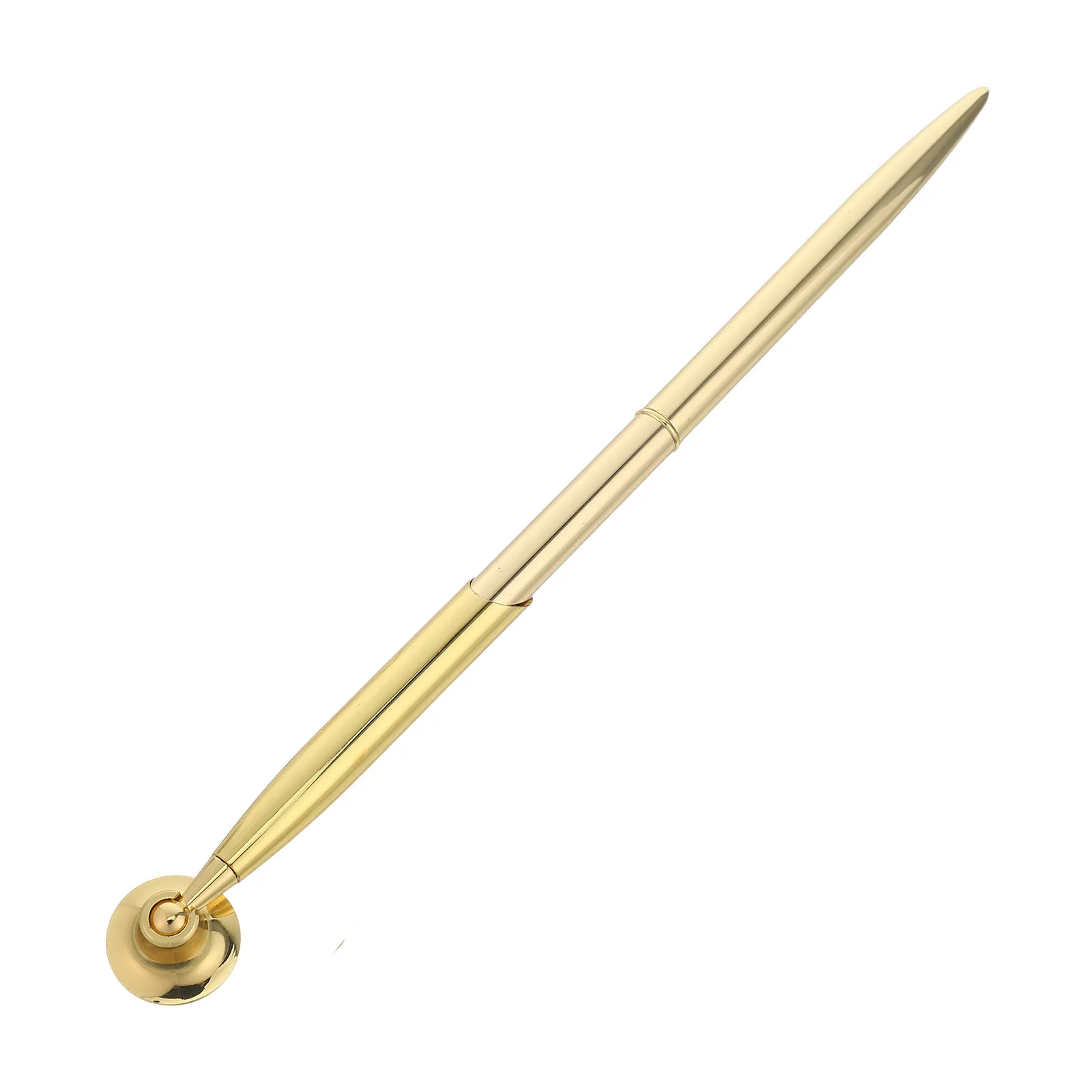 1Set Metal Guest Pen Rotatable Gold Ballpoint Pen Office Desk Signing Wedding Reception Business Signature Formal Signing Pens