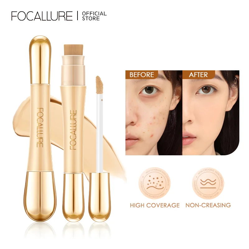 FOCALLURE 7 Colors Matte Concealer Base Foundation Cream Flawless Liquid Contour Concealer Waterproof Professional Face Cosmetic