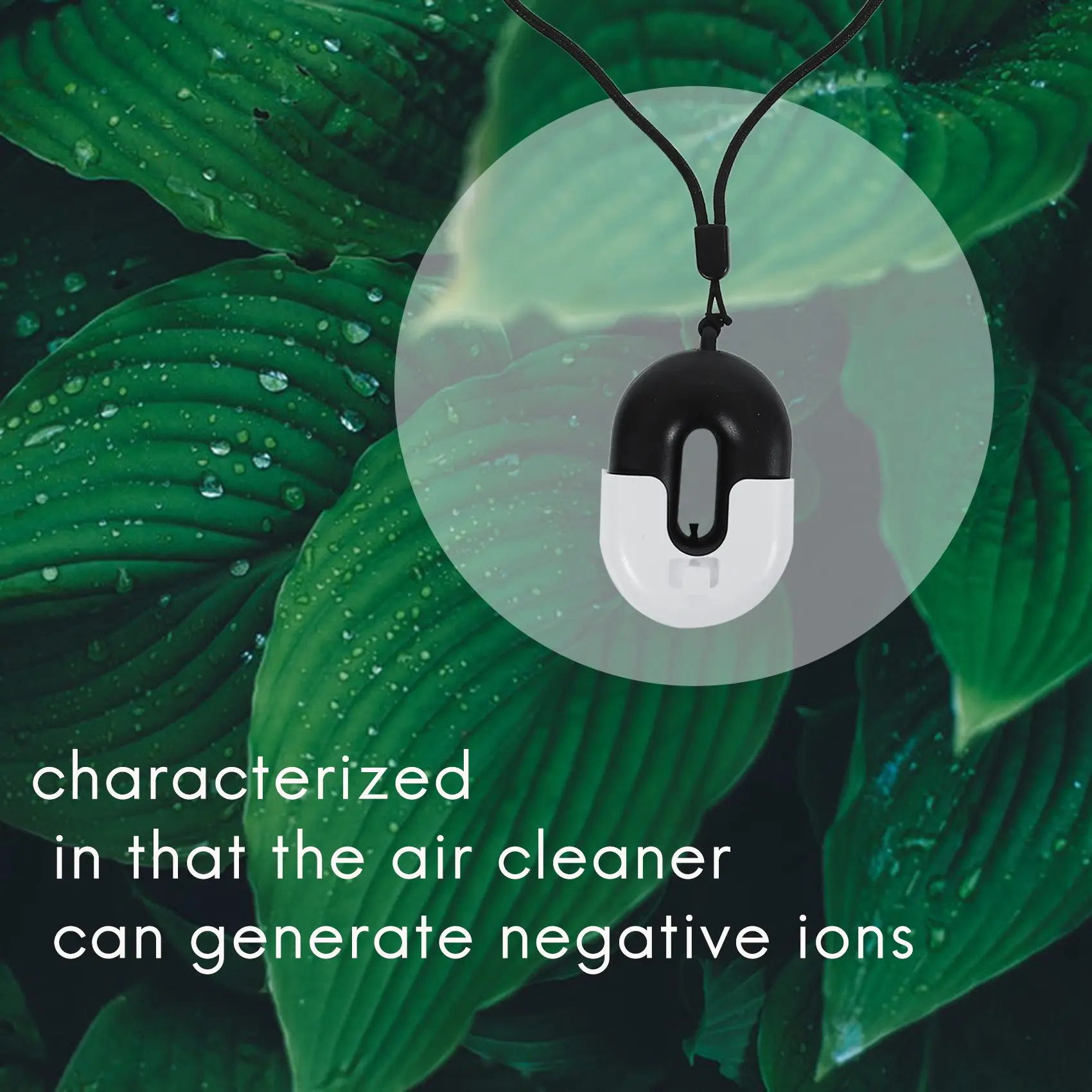 

【ФАТОРИТ!】Персональный носимый очиститель воздуха, ожерелье, мини-портативный освежитель воздуха, ионизатор, отрицательный генератор, низкий уровень шума, черный