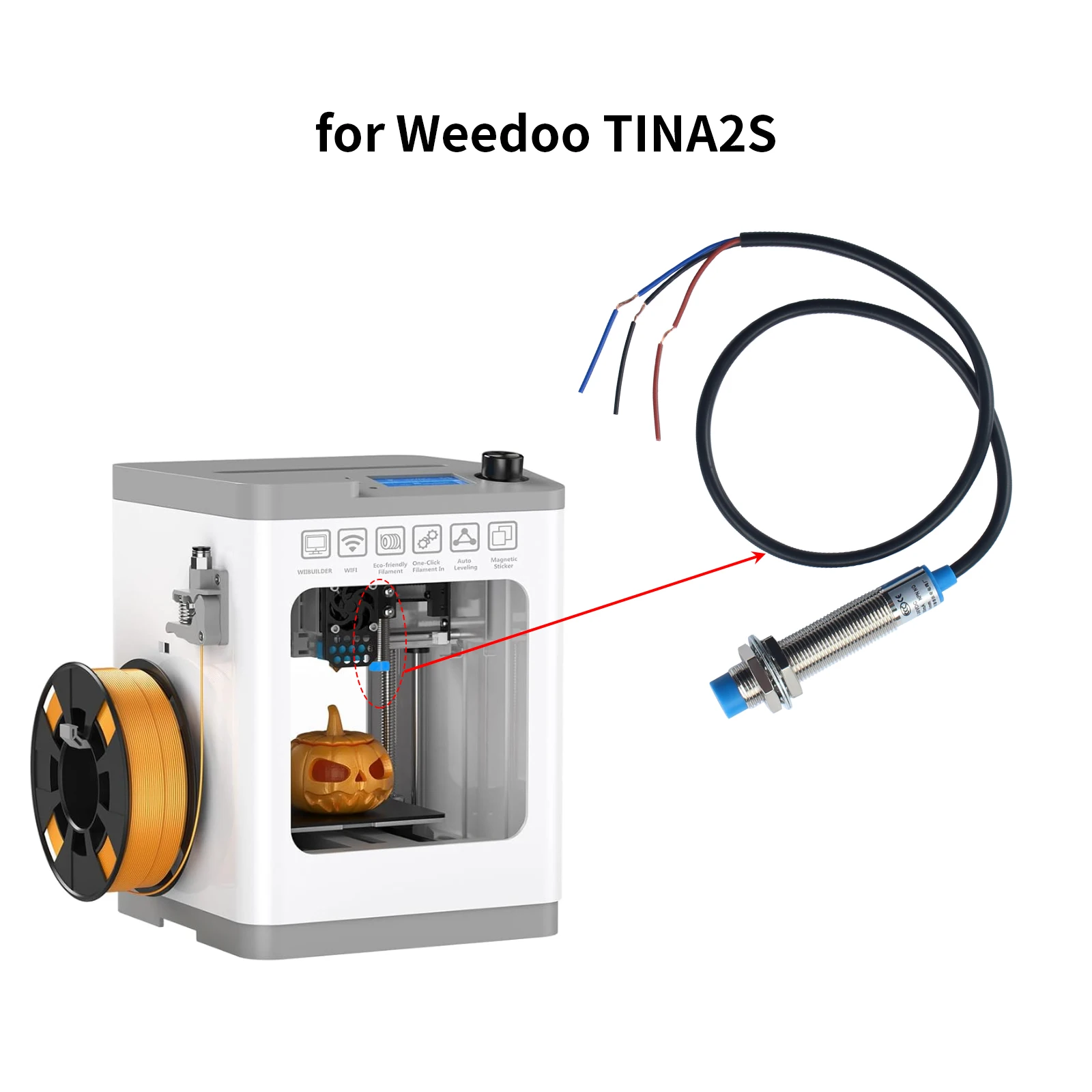 For Weedoo TINA2S Automation Bed Leveling Sensor Replacement Kit For 3D Printer Accessories