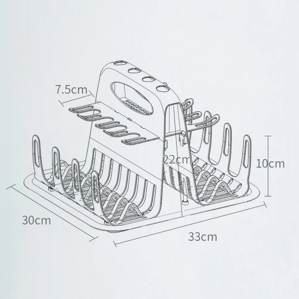 Baby Bottle Drying Storage Rack Multifunction Baby Holder Feeding Bottle Organizer